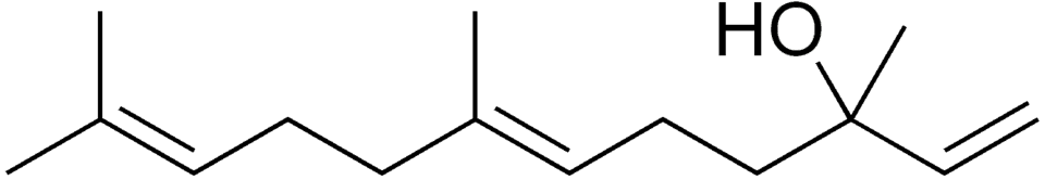 Skeletal formula of Nerolidol
