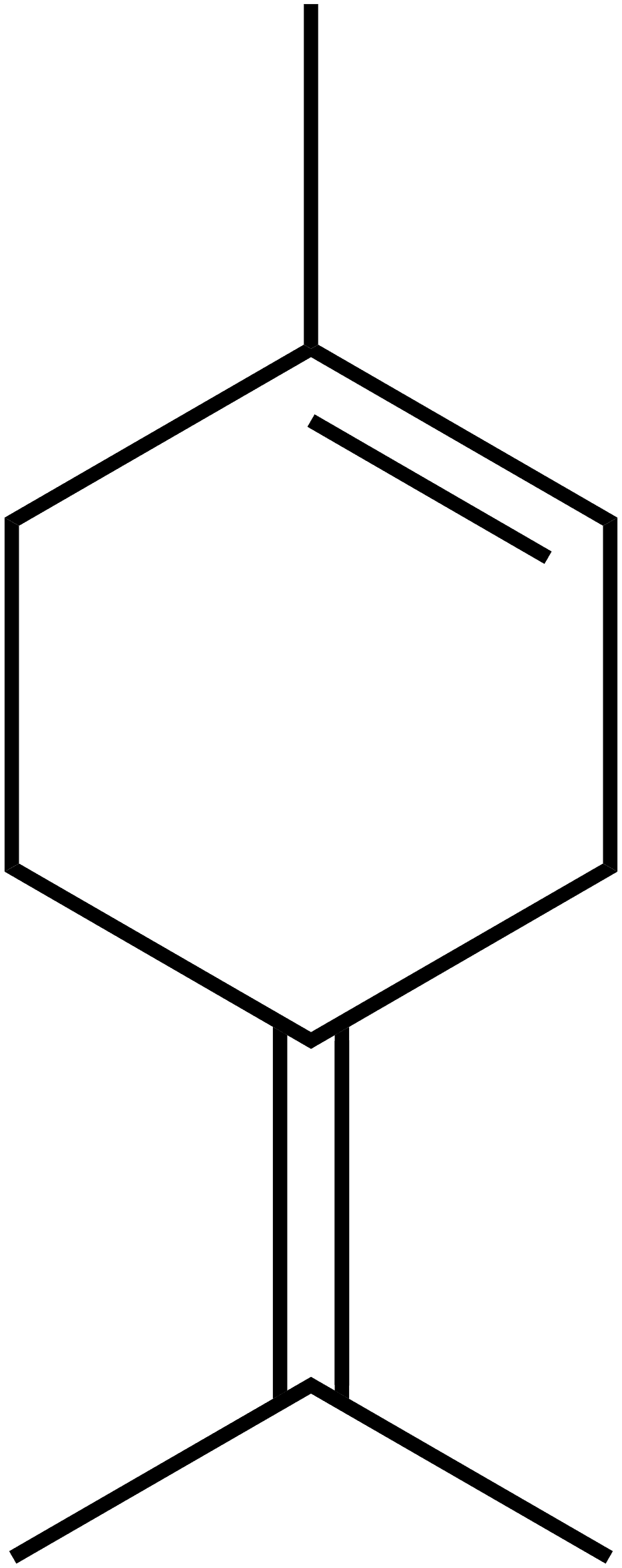Skeletal formula of Terpinolene