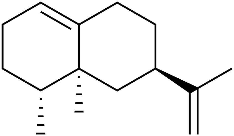 Skeletal formula of Valencene