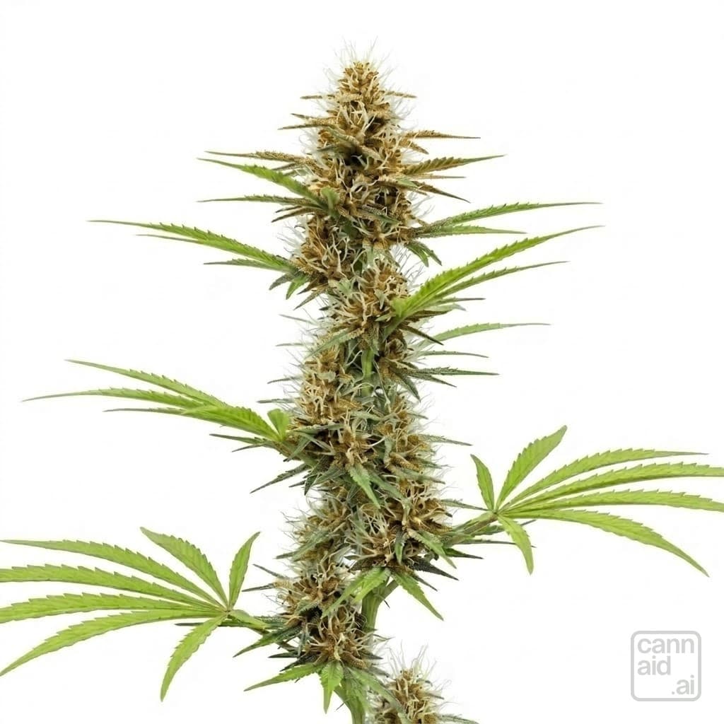 Illustration of a cannabis flower